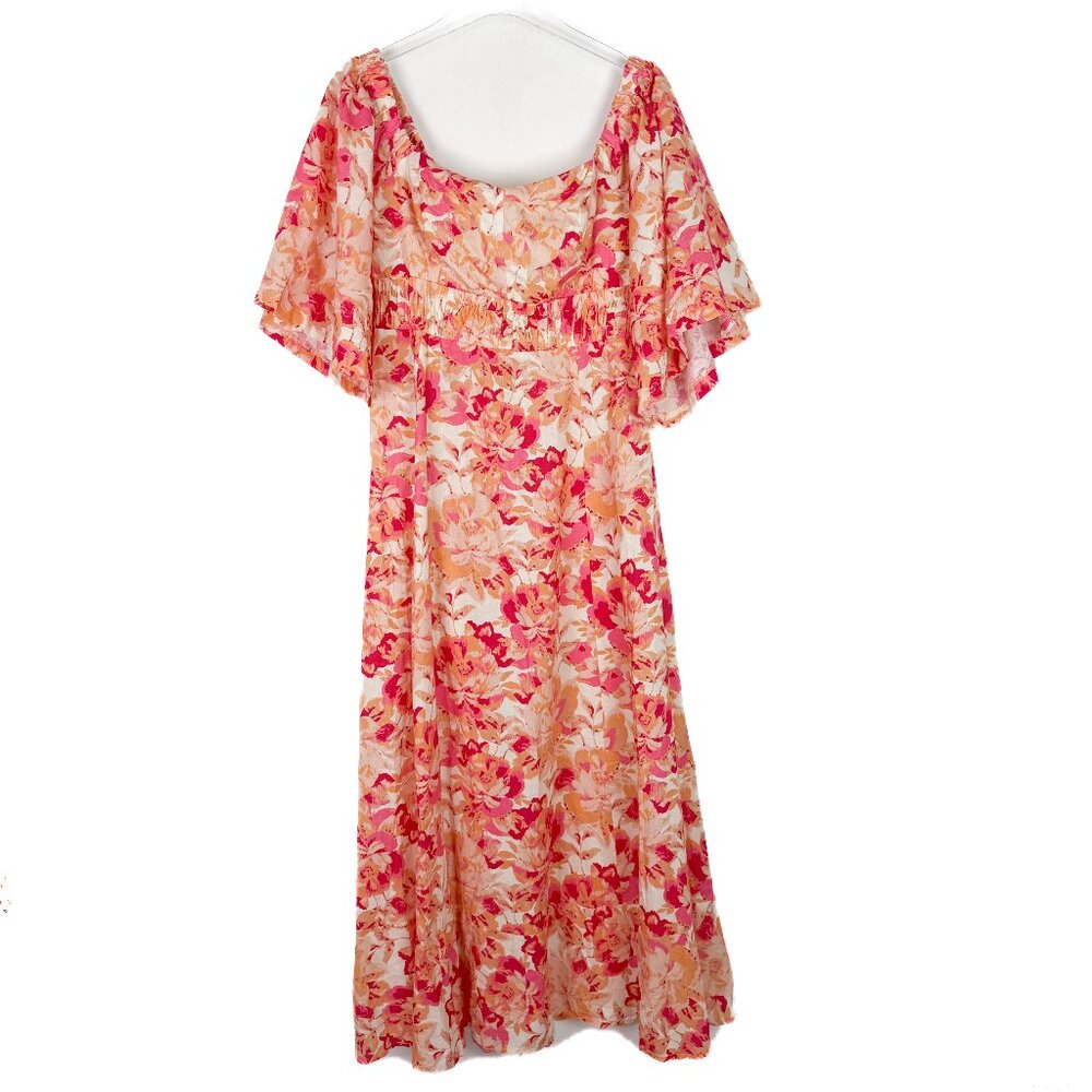 NWT Amalie the Label Thalia Midaxi Dress Short Sleeve Fit & Flare Size 10 NEW - Picture 2 of 14